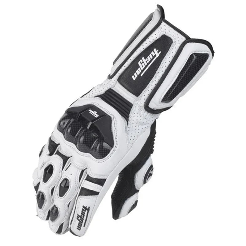Carbon Fiber Motorcycle Riding Gloves – Waterproof, Touch Screen, All-Season